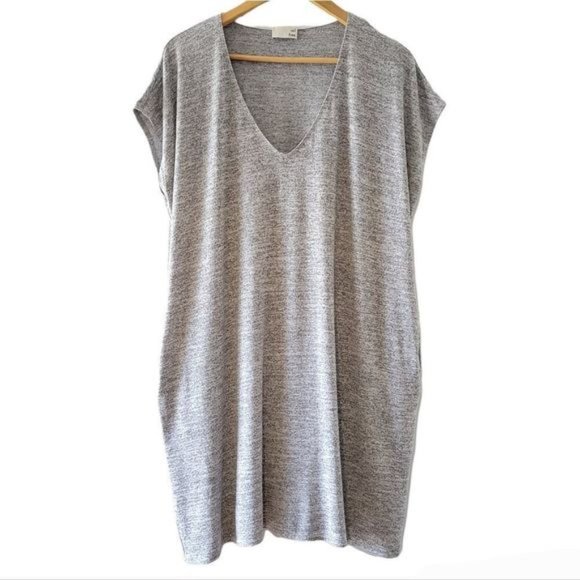 Aritzia Wilfred Free Marcoux Mini Oversized Gray Dress Size XS. - Picture 6 of 15